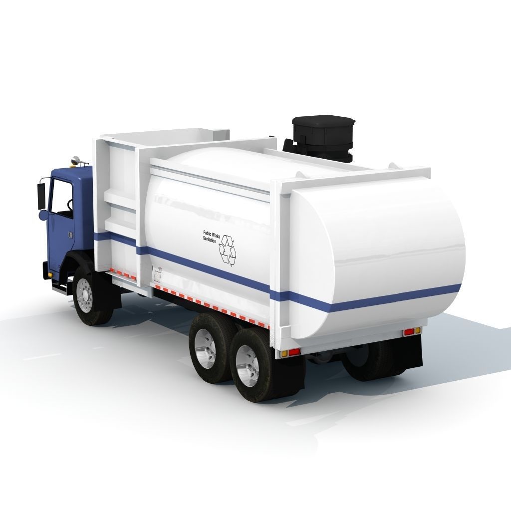 Garbage Truck 3D model_1