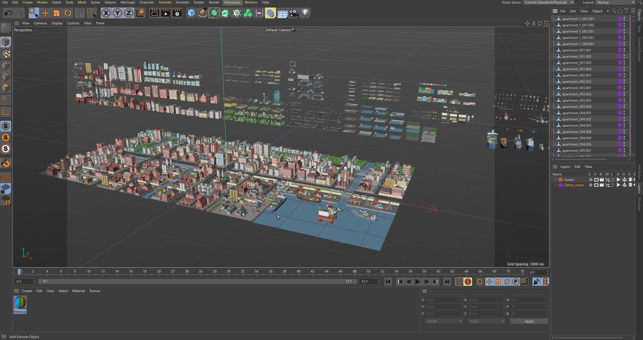 Industrial City Low-poly 3D model_65