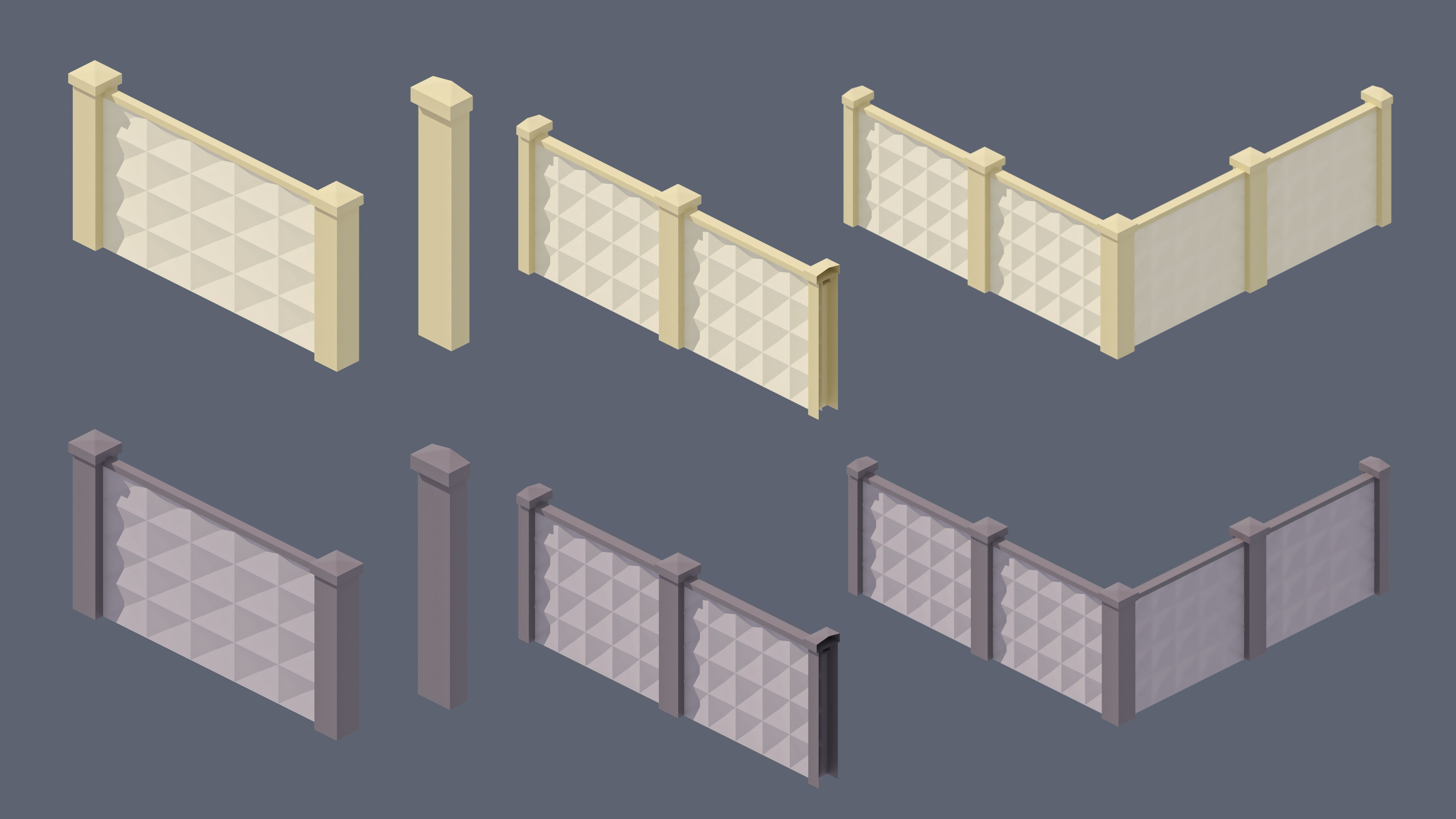 Industrial City Low-poly 3D model_60