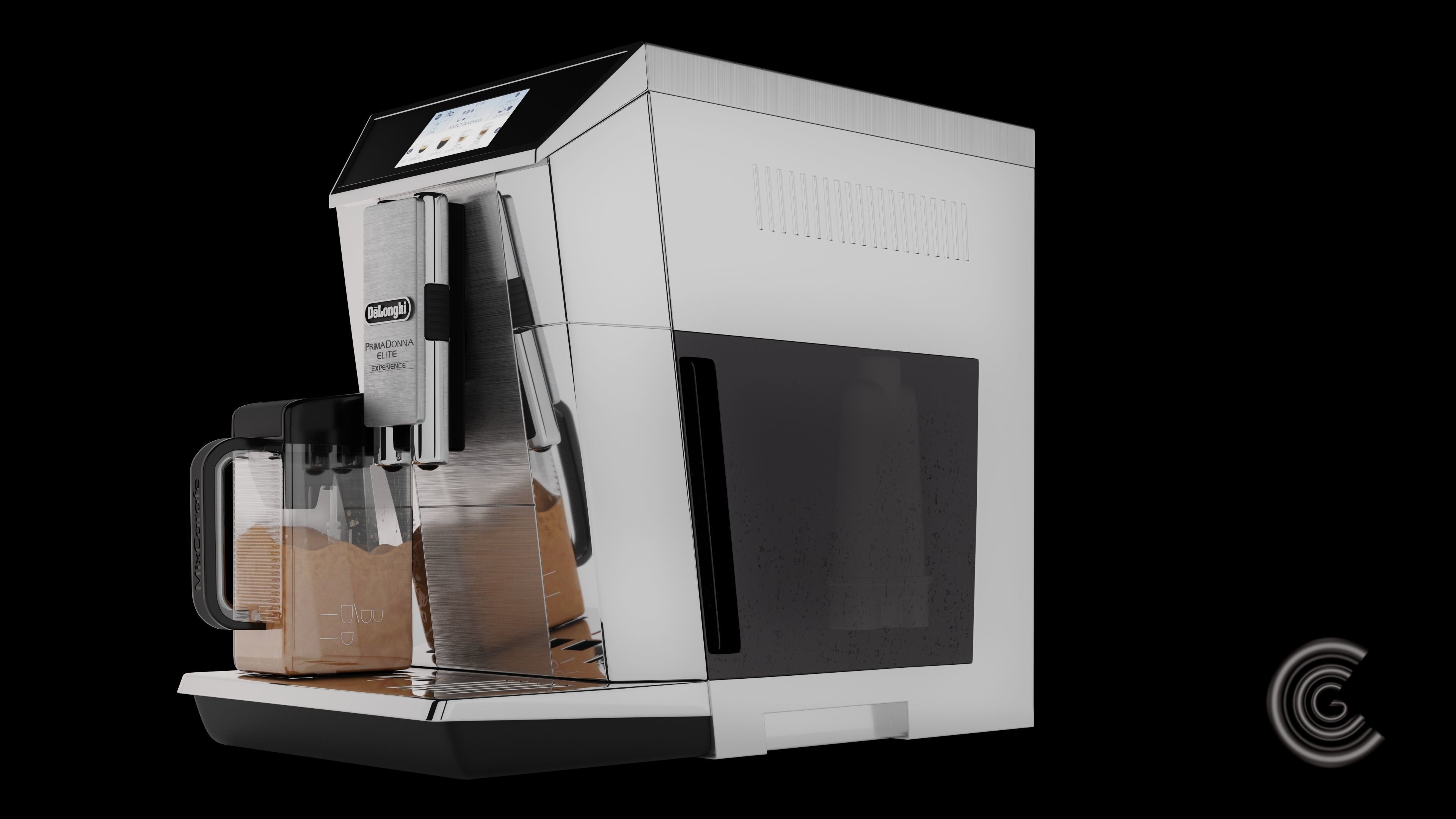 Coffee maker DeLonghi PrimaDonna Elite ECAM 3D model_2