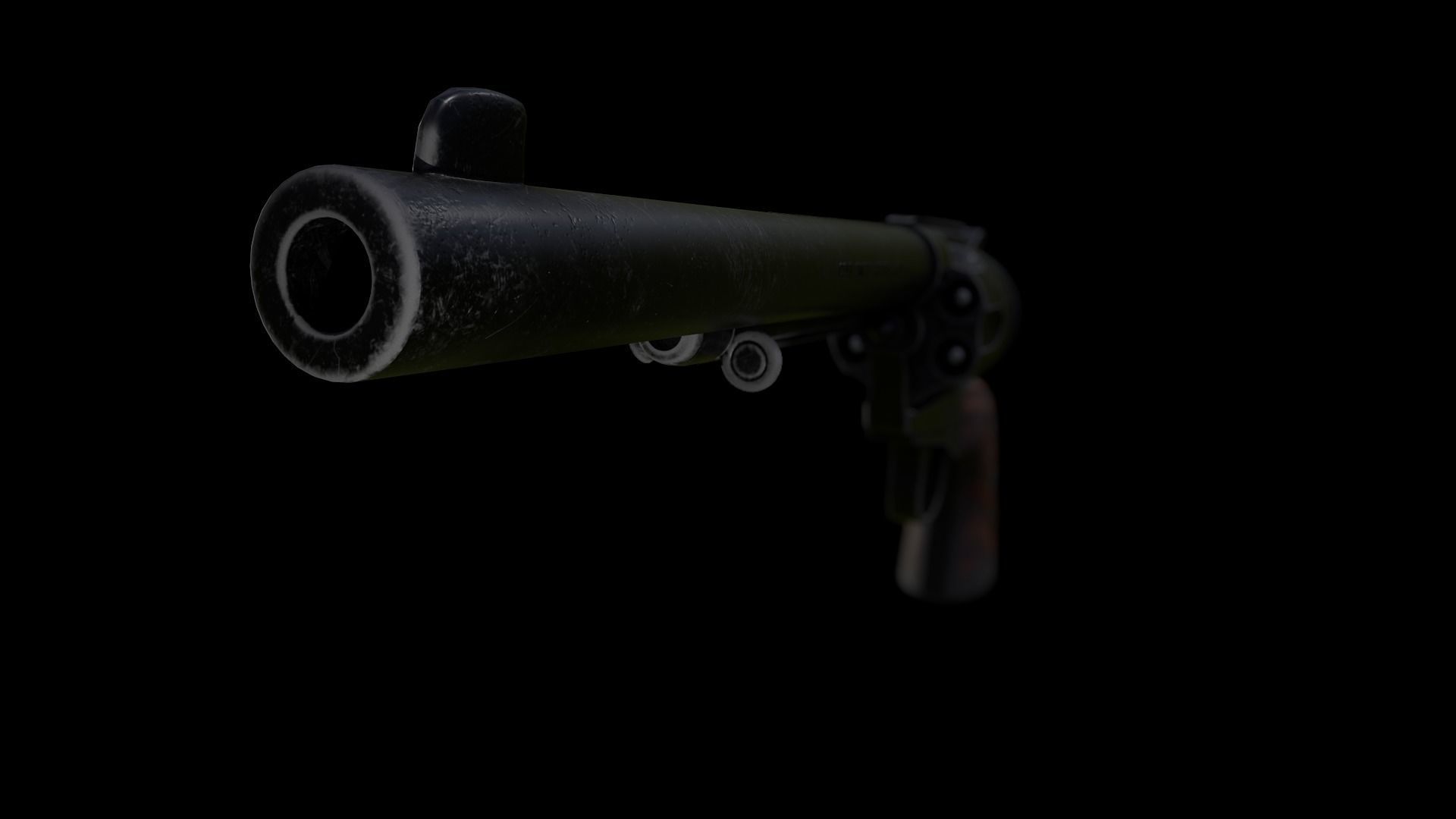 Colt M 1873 Peacemaker Low-poly 3D model_6