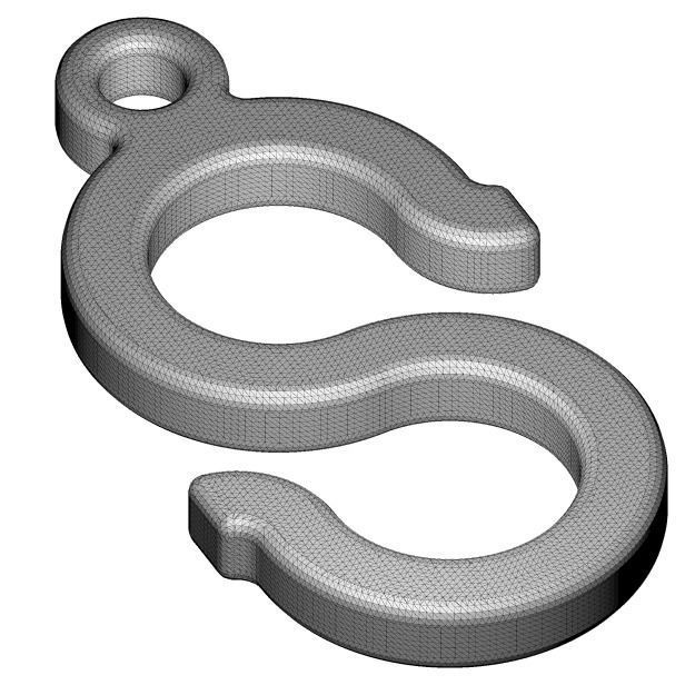 Classic Letter S - Pendant 3D print model_4