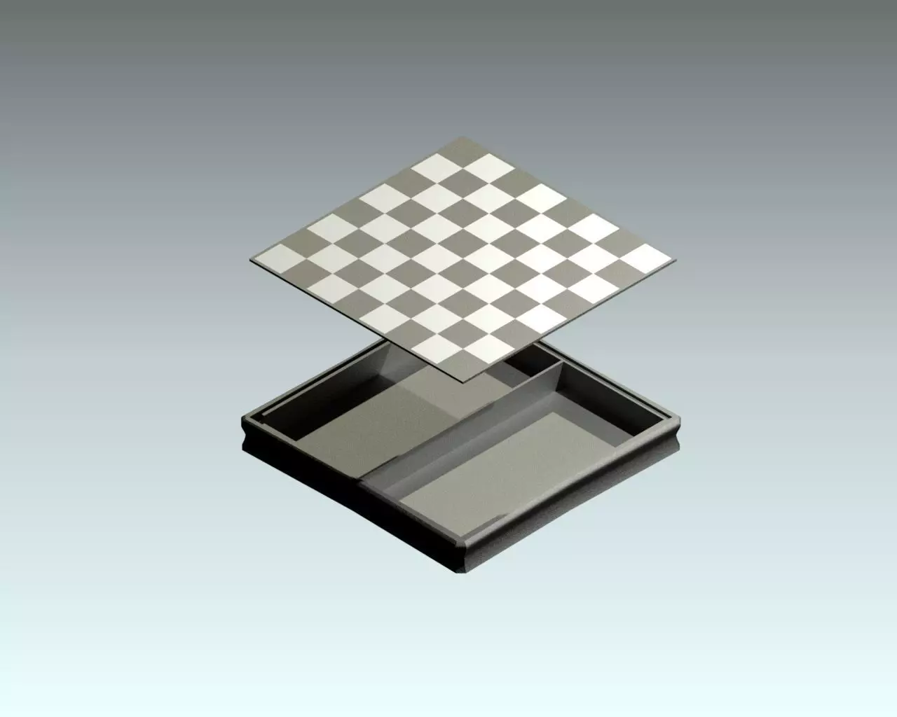 large chessboard carries chess 3D print model_0