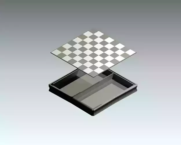 large chessboard carries chess