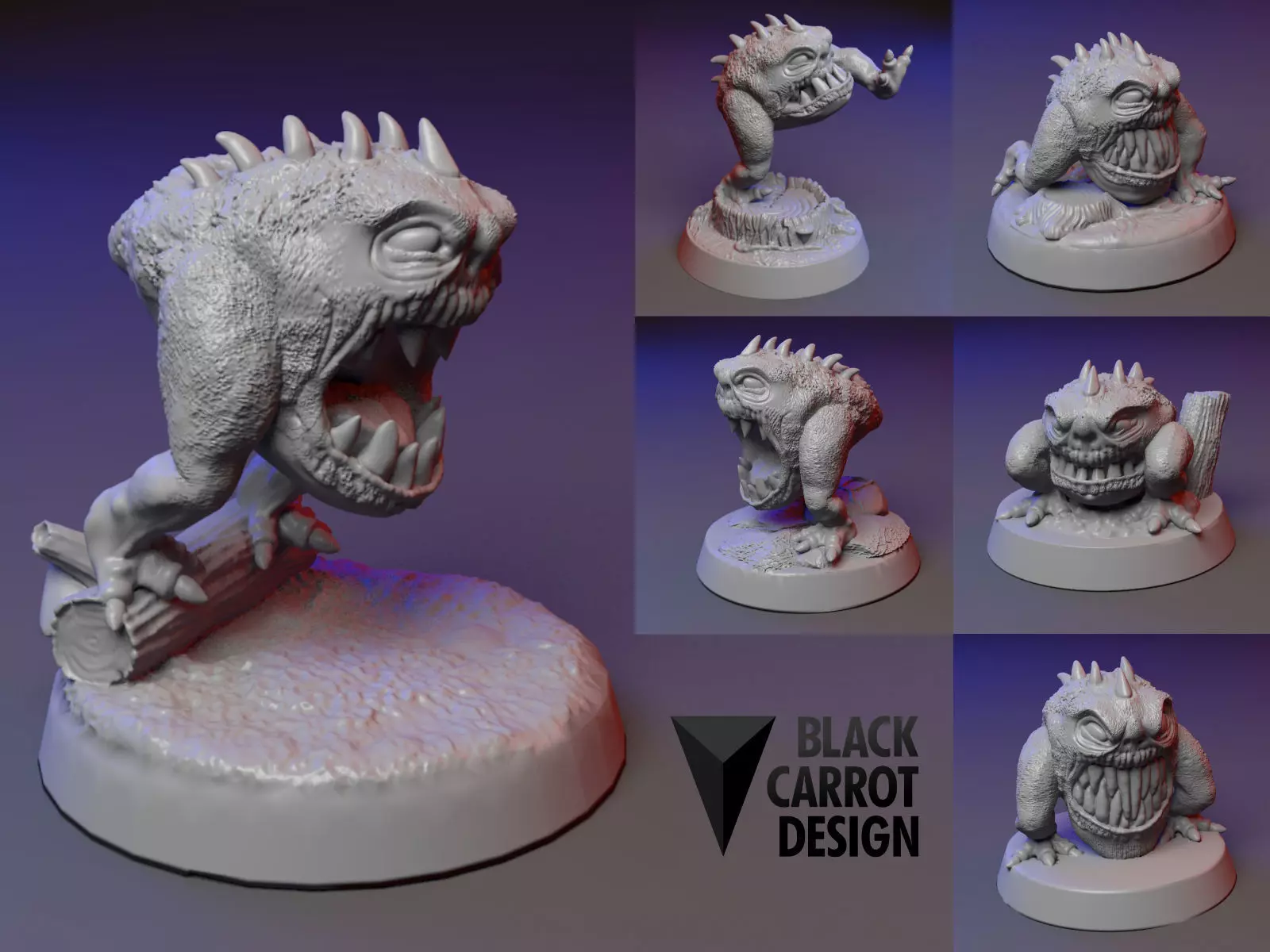Gnaw Hopper Beasts - 6 models 3D print model_0