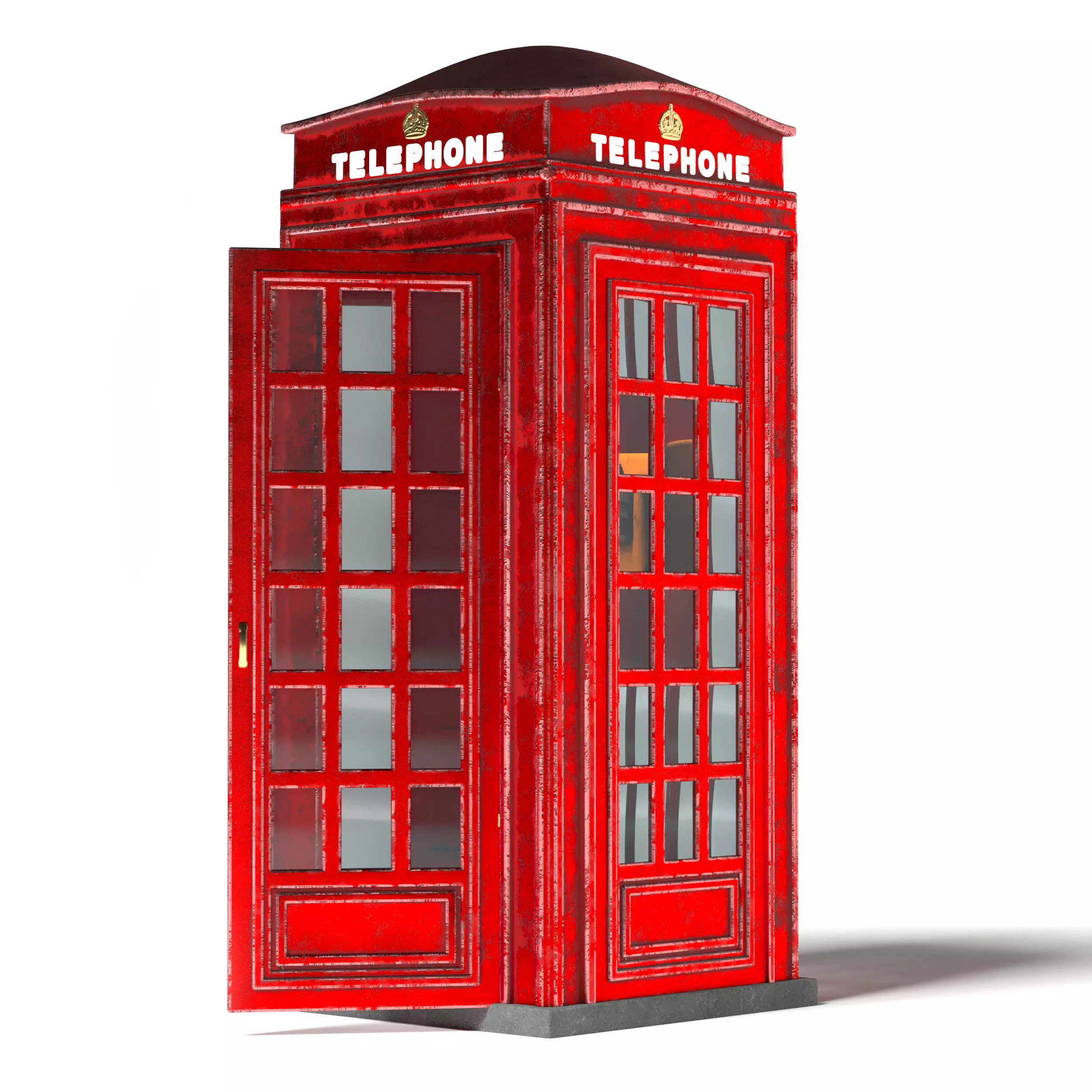 Telephone Booth 3D model