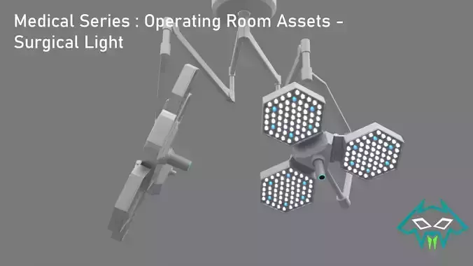 Medical Series - Operating Room - Surgical Light 3D model