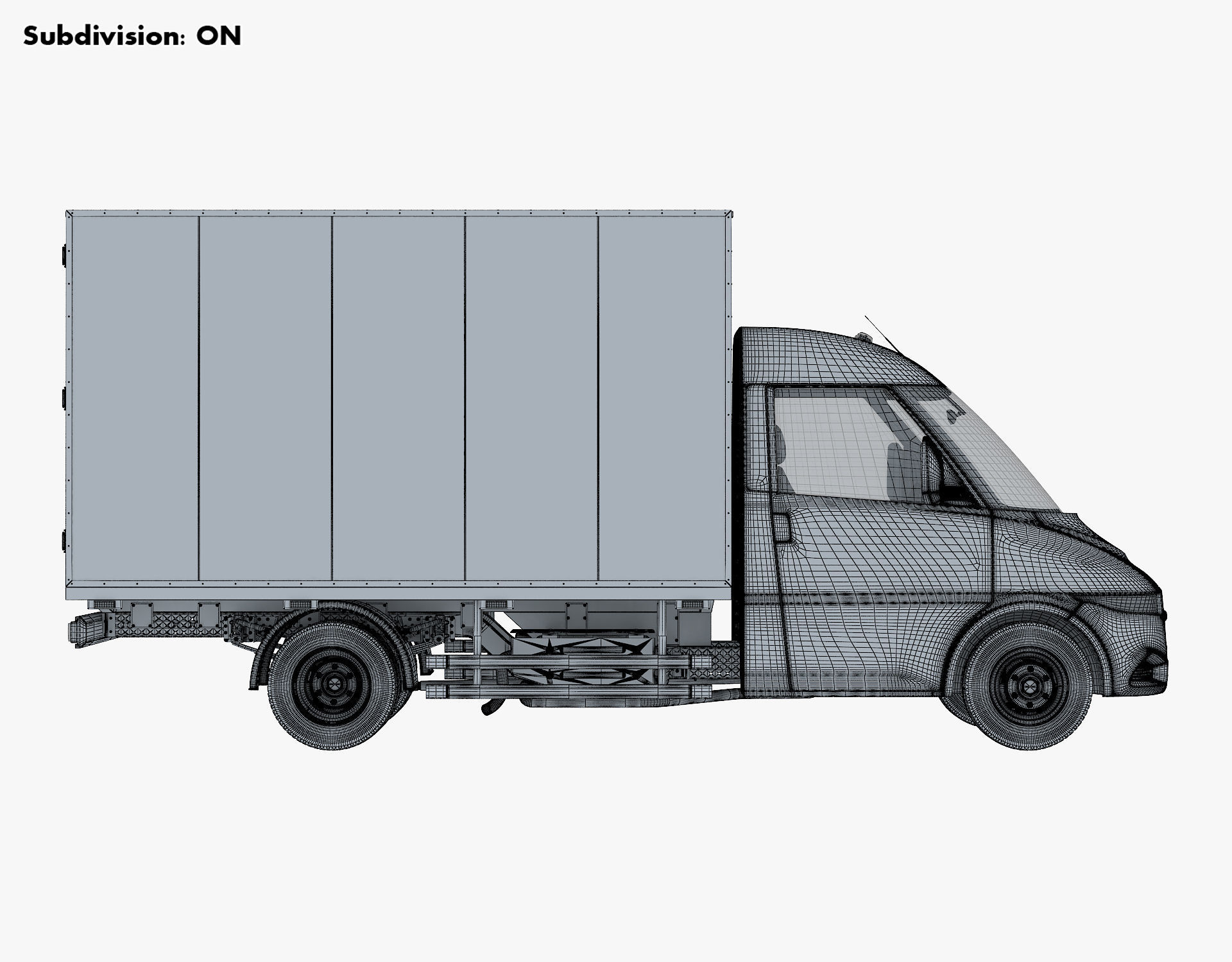 Generic Box Truck v 1 3D model_25