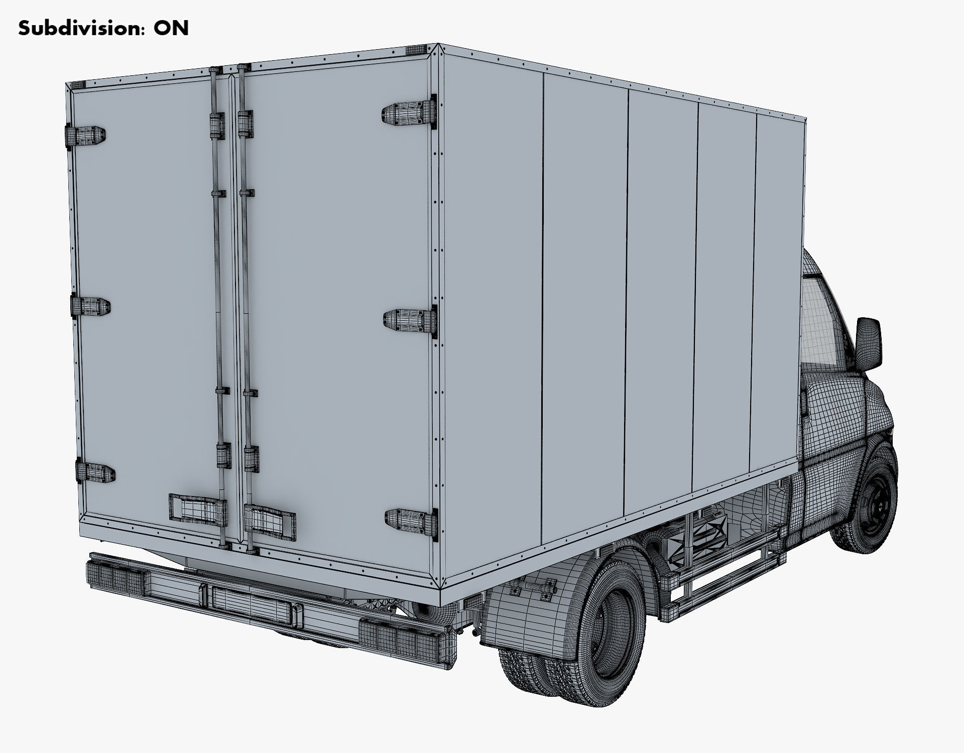 Generic Box Truck v 1 3D model_17