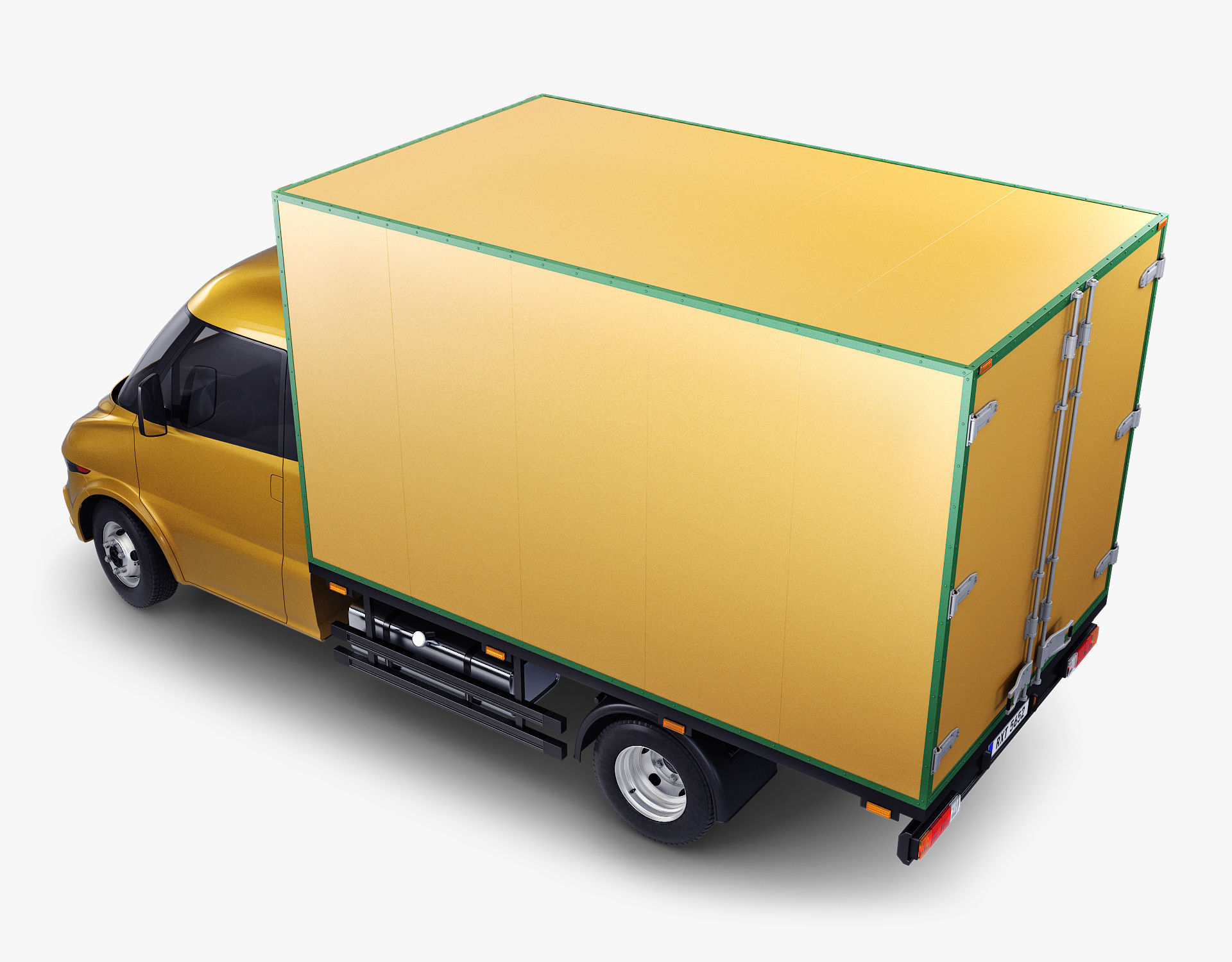 Generic Box Truck v 1 3D model_3