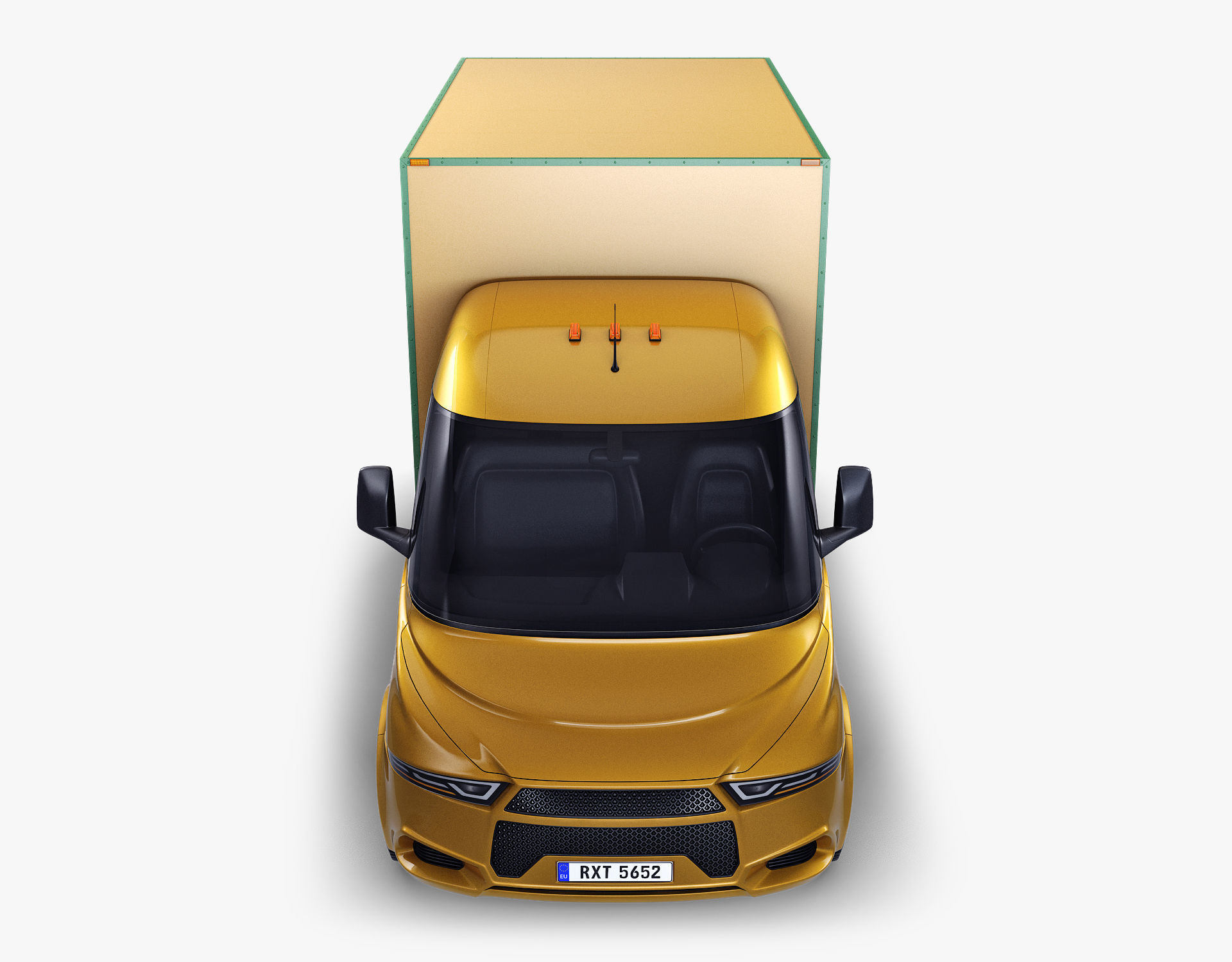 Generic Box Truck v 1 3D model_8