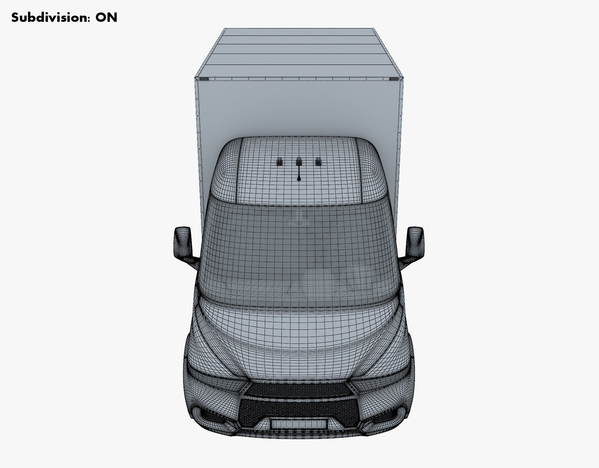 Generic Box Truck v 1 3D model_29