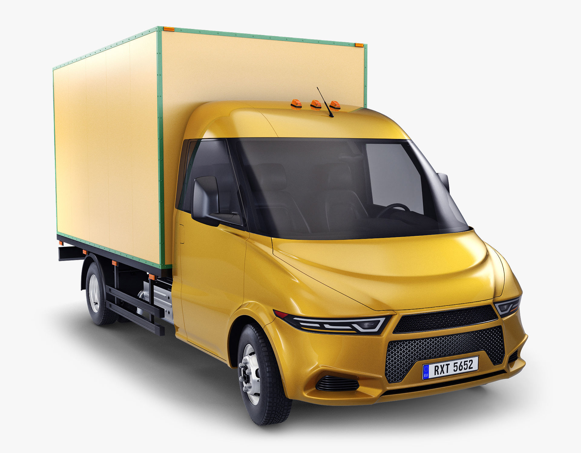 Generic Box Truck v 1 3D model_1