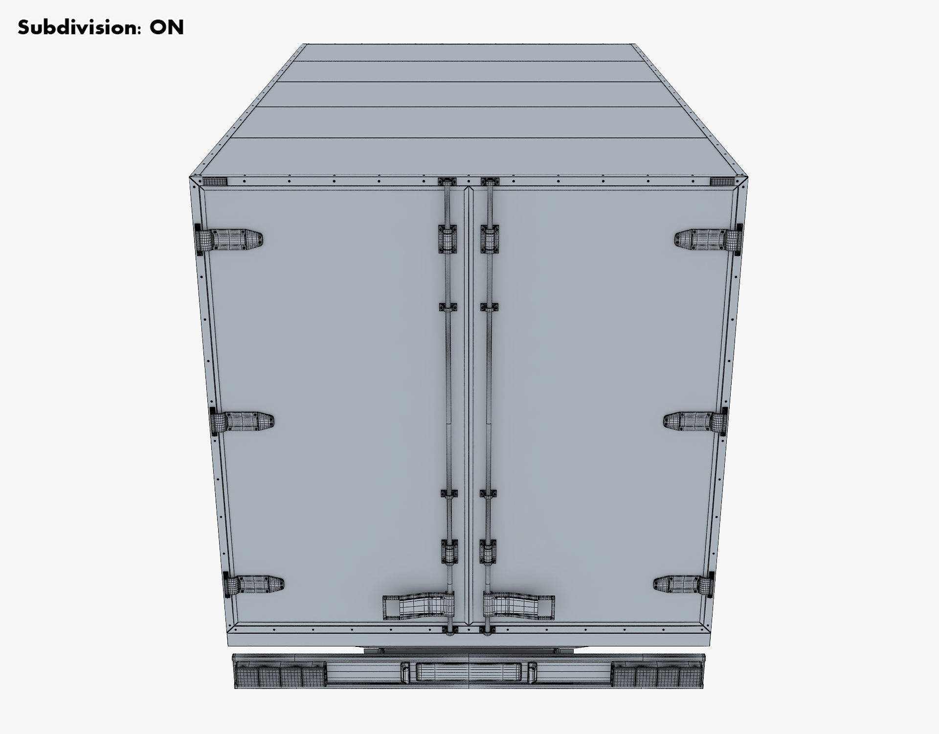 Generic Box Truck v 1 3D model_31