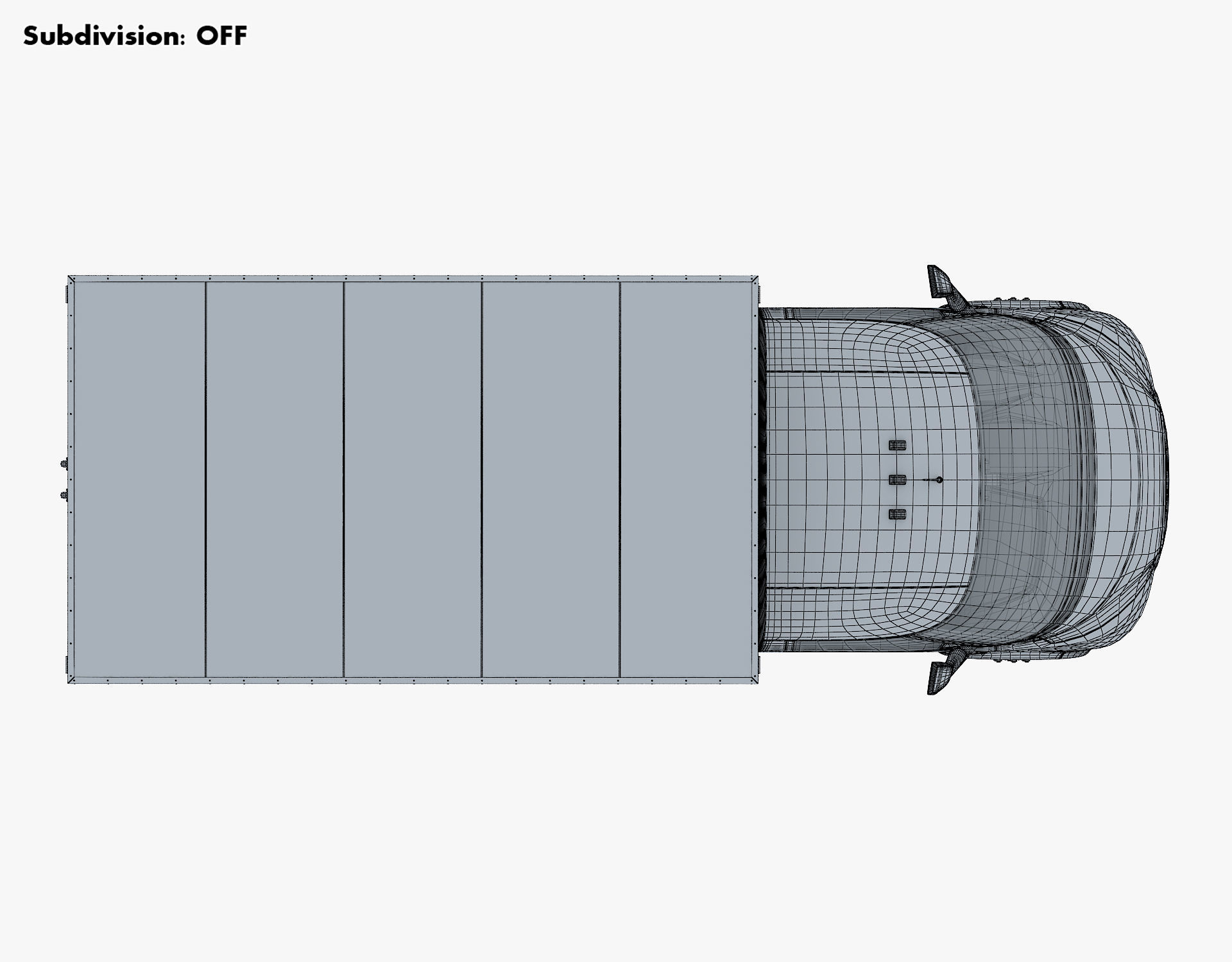 Generic Box Truck v 1 3D model_28
