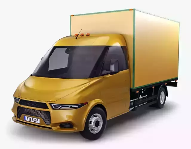 Generic Box Truck v 1 3D model Generic Box Truck v 1 3D model