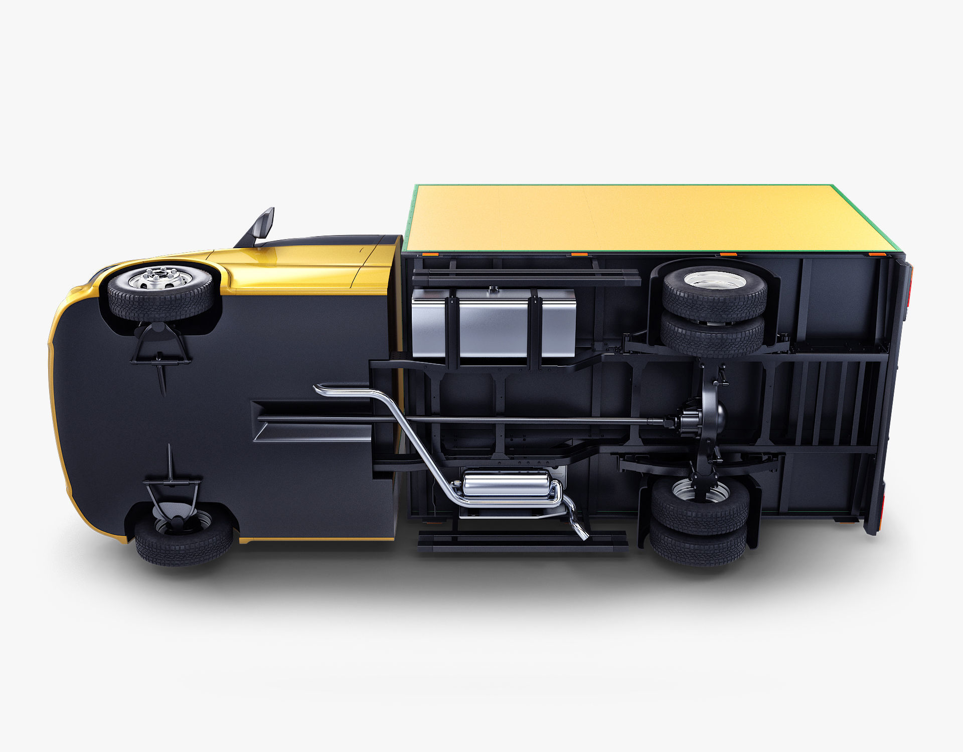 Generic Box Truck v 1 3D model_12