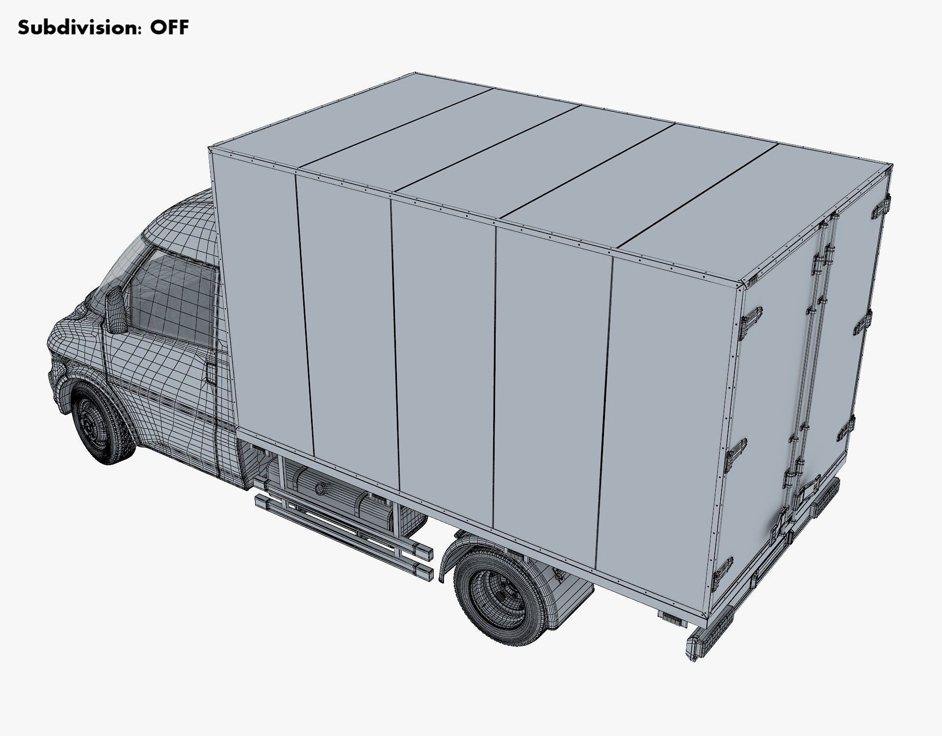 Generic Box Truck v 1 3D model_20