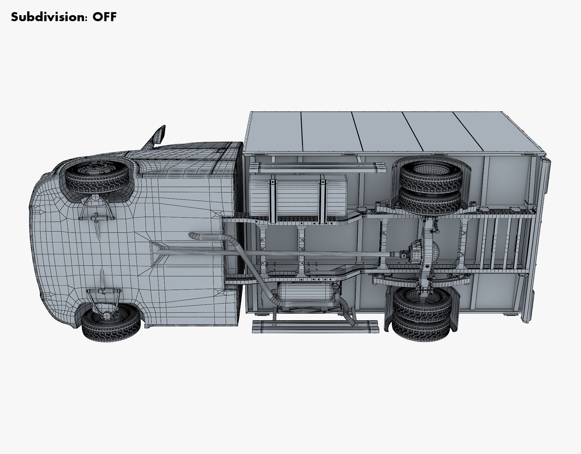 Generic Box Truck v 1 3D model_38
