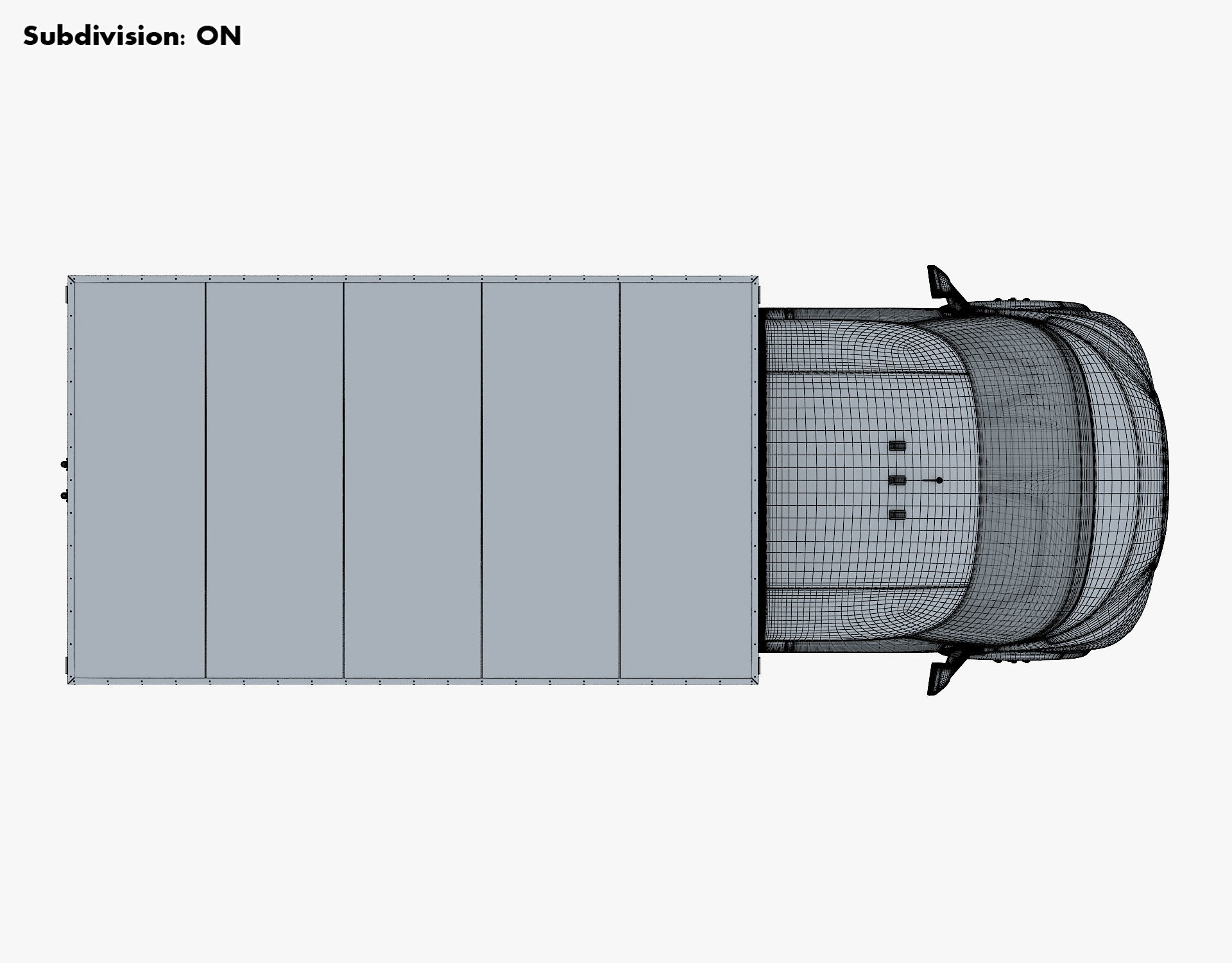 Generic Box Truck v 1 3D model_27