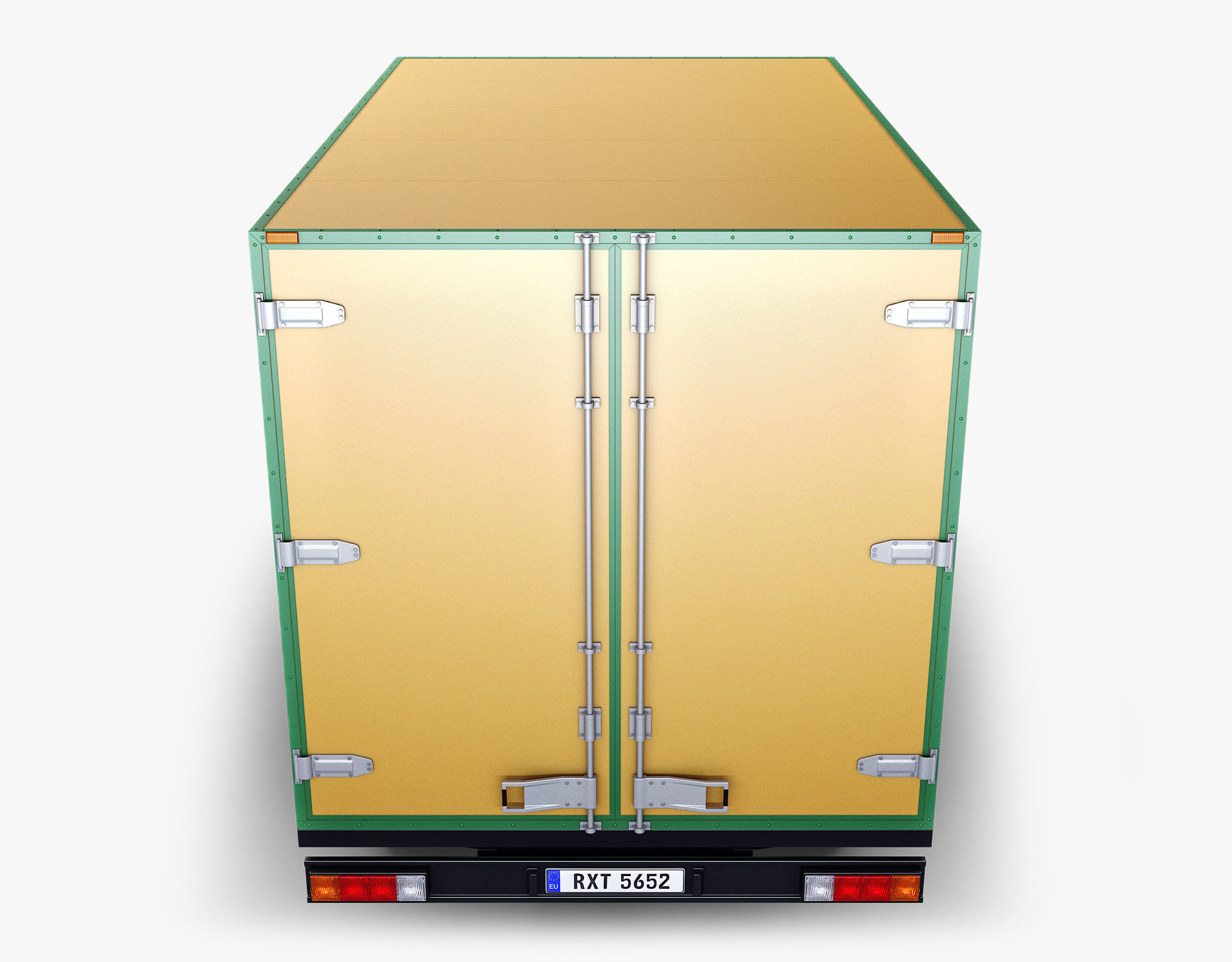 Generic Box Truck v 1 3D model_9