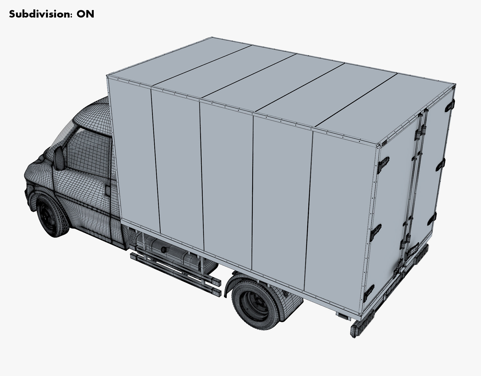 Generic Box Truck v 1 3D model_19