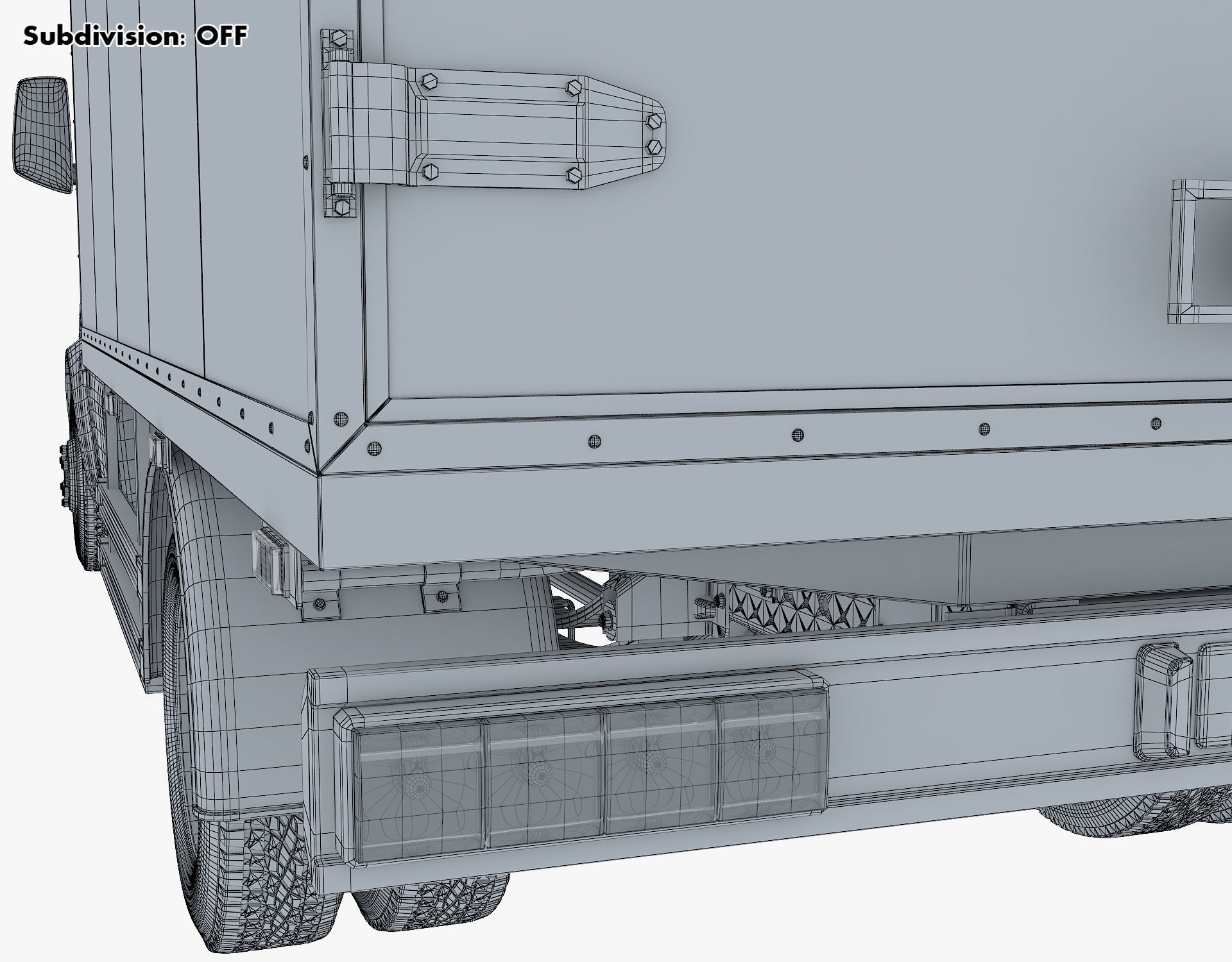 Generic Box Truck v 1 3D model_36