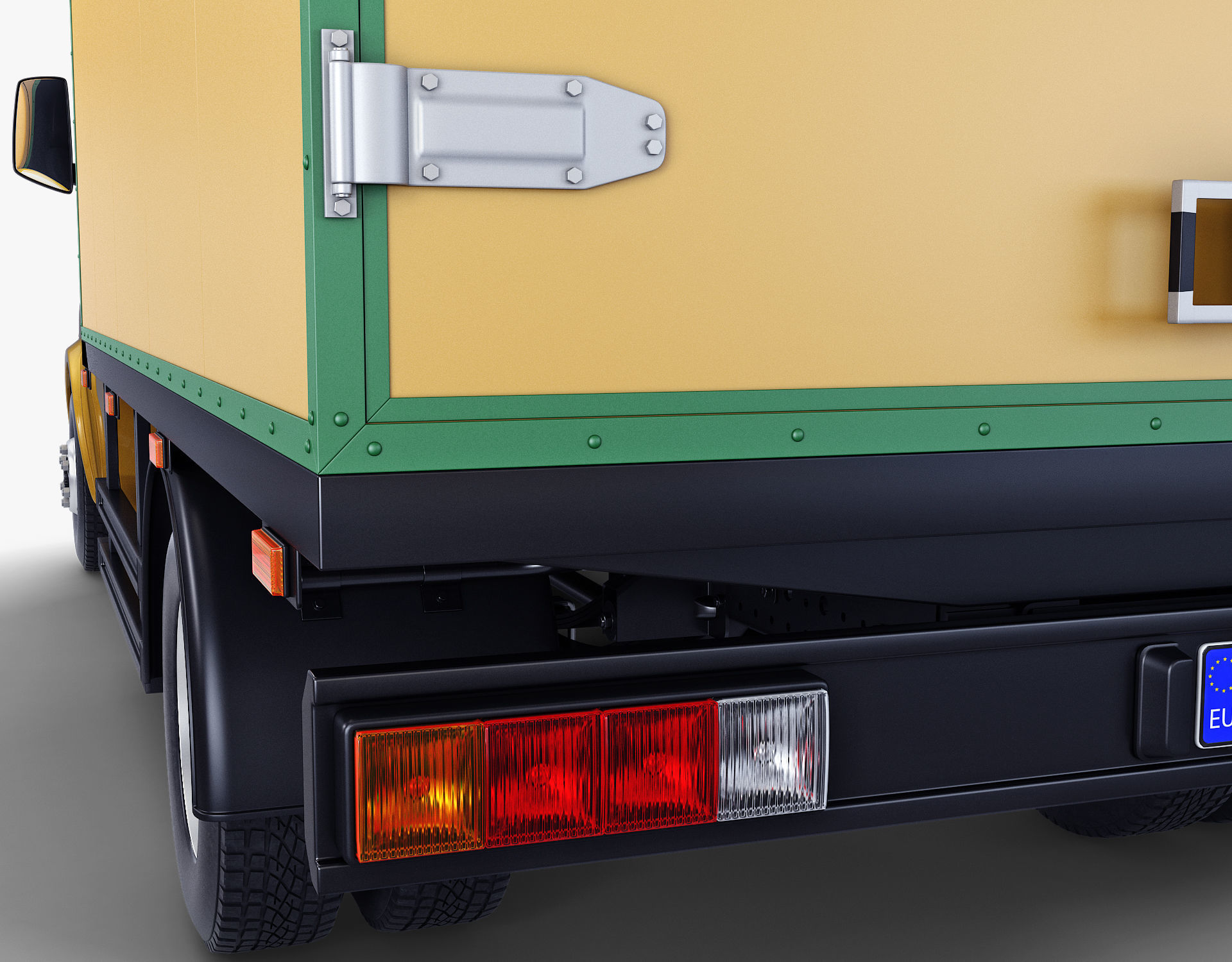Generic Box Truck v 1 3D model_11