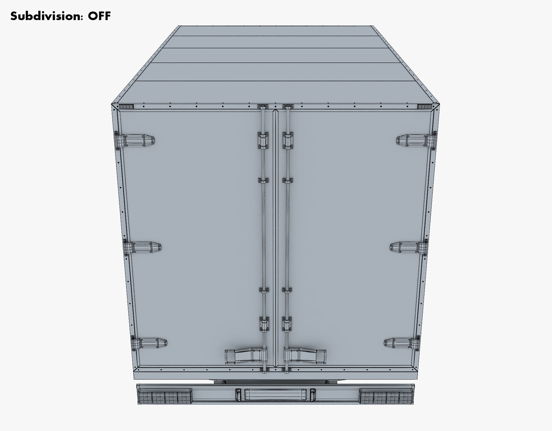 Generic Box Truck v 1 3D model_32