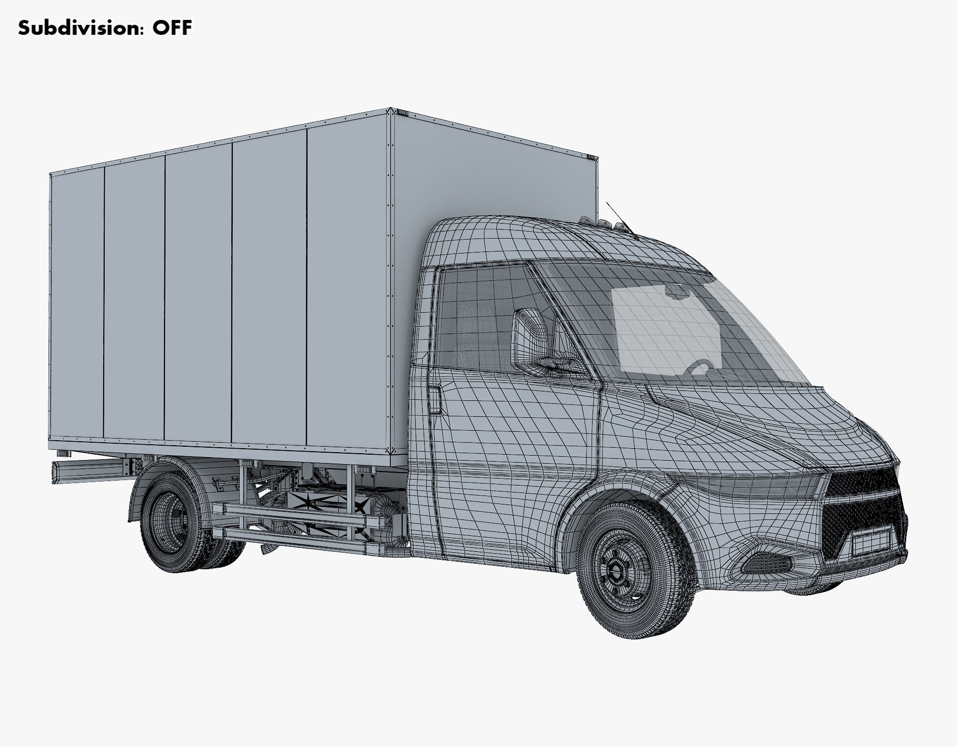Generic Box Truck v 1 3D model_24