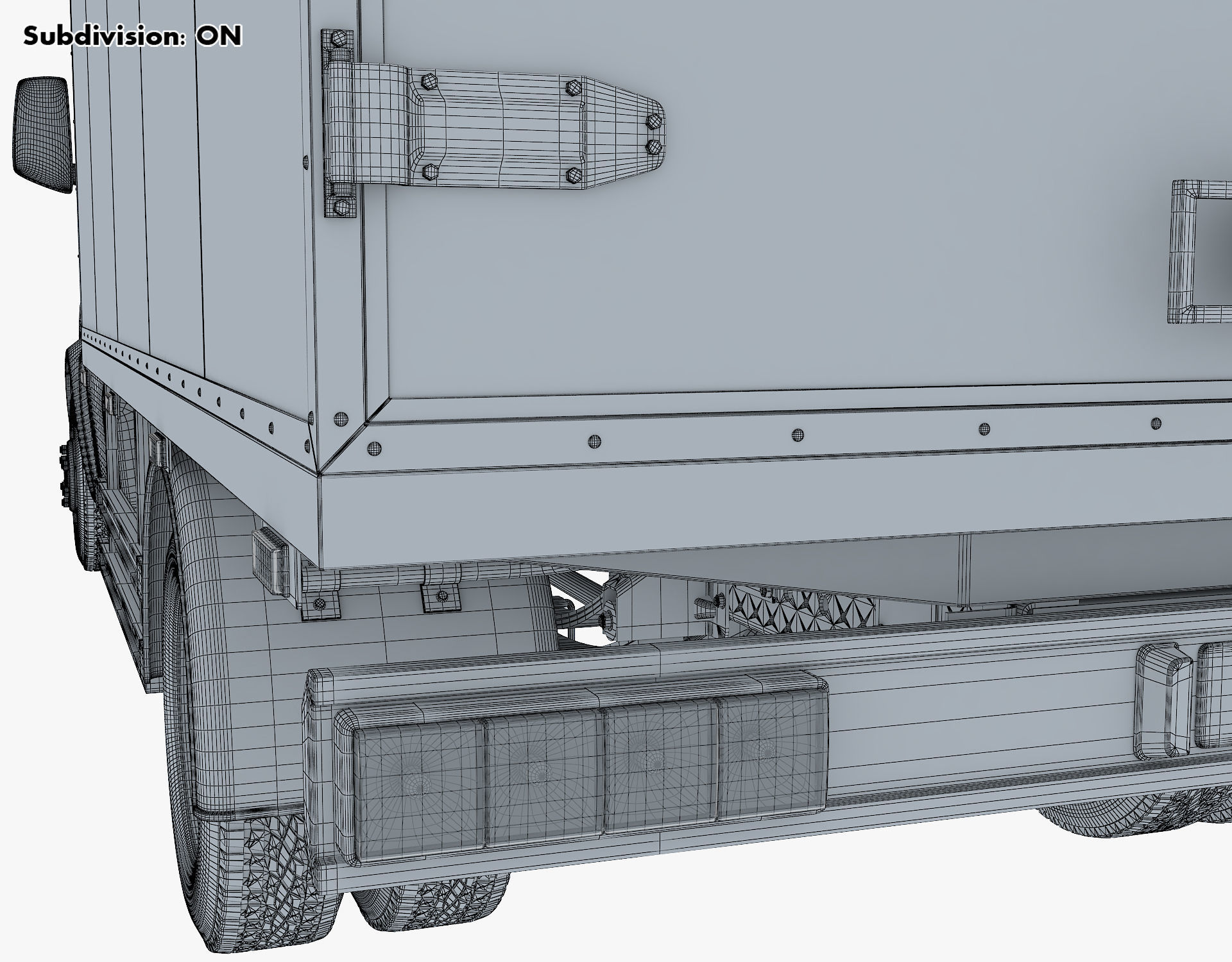 Generic Box Truck v 1 3D model_35