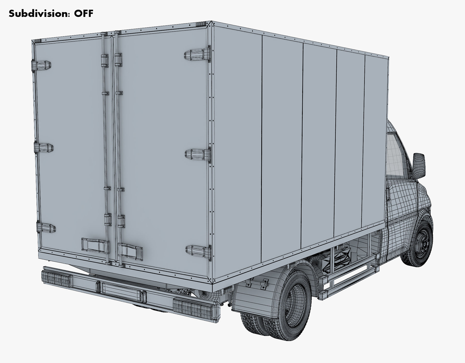Generic Box Truck v 1 3D model_18