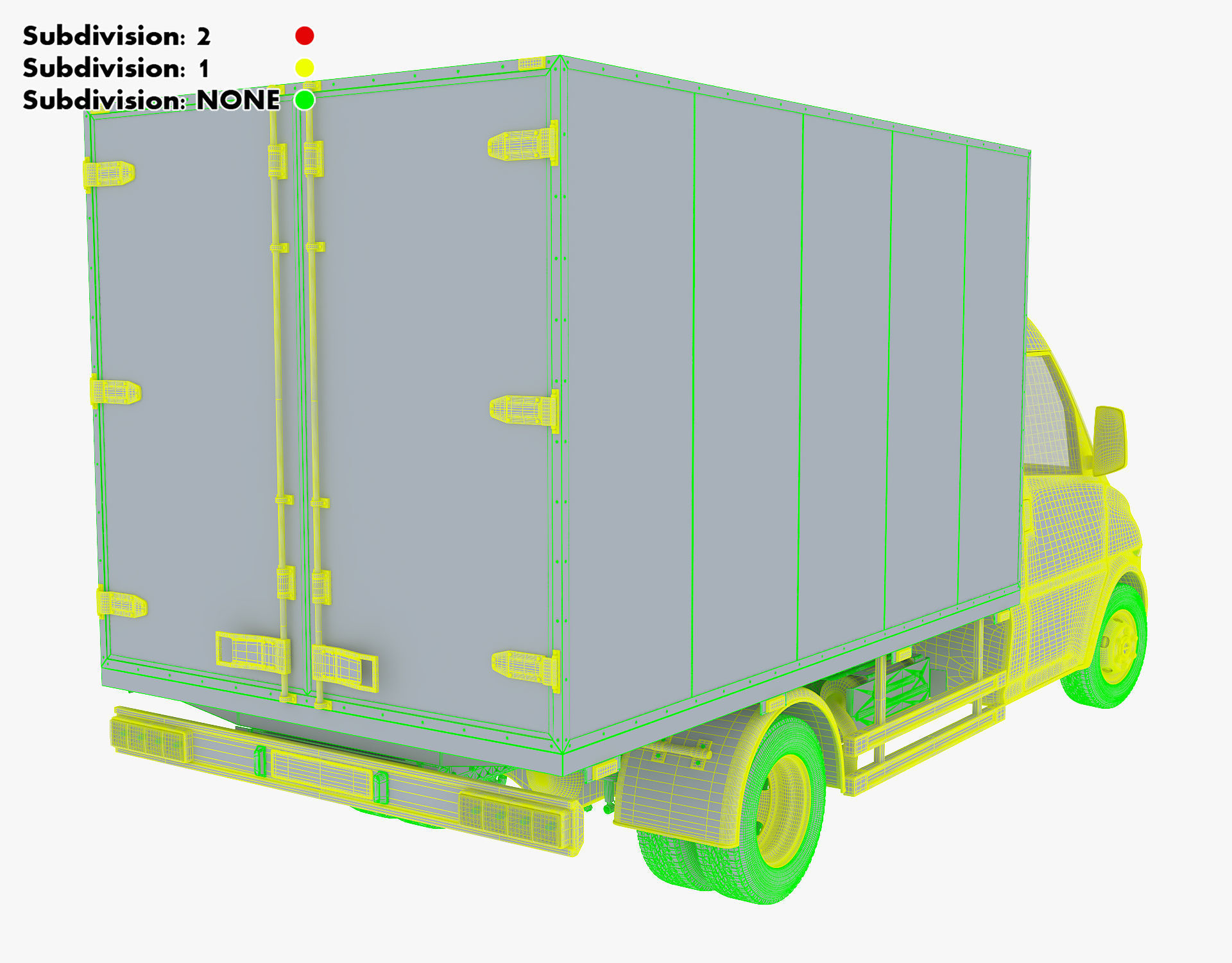 Generic Box Truck v 1 3D model_40