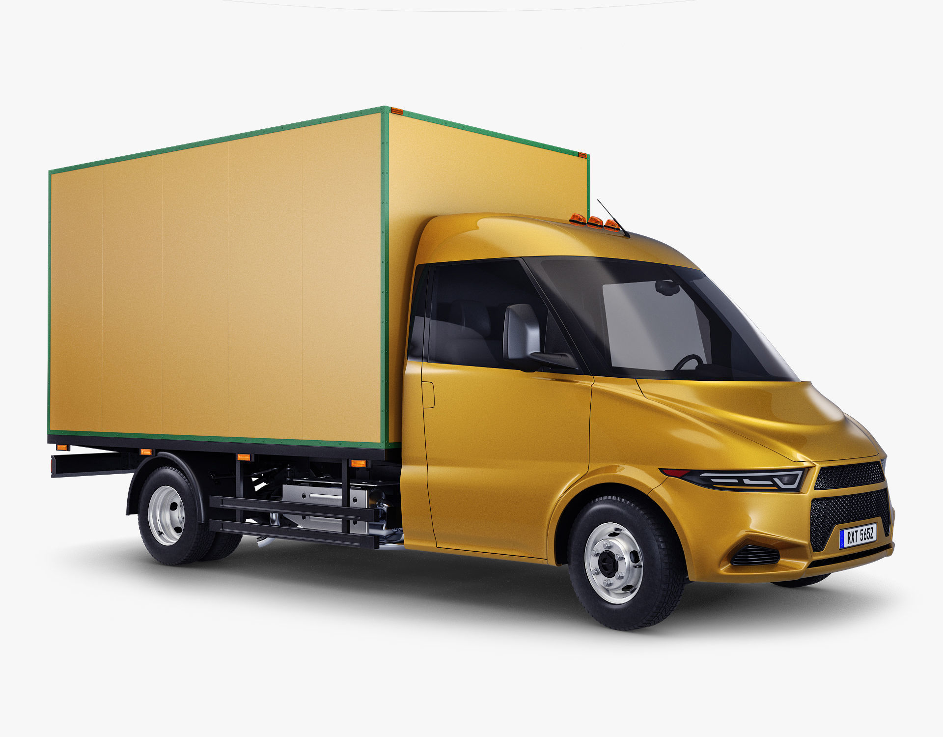 Generic Box Truck v 1 3D model_5