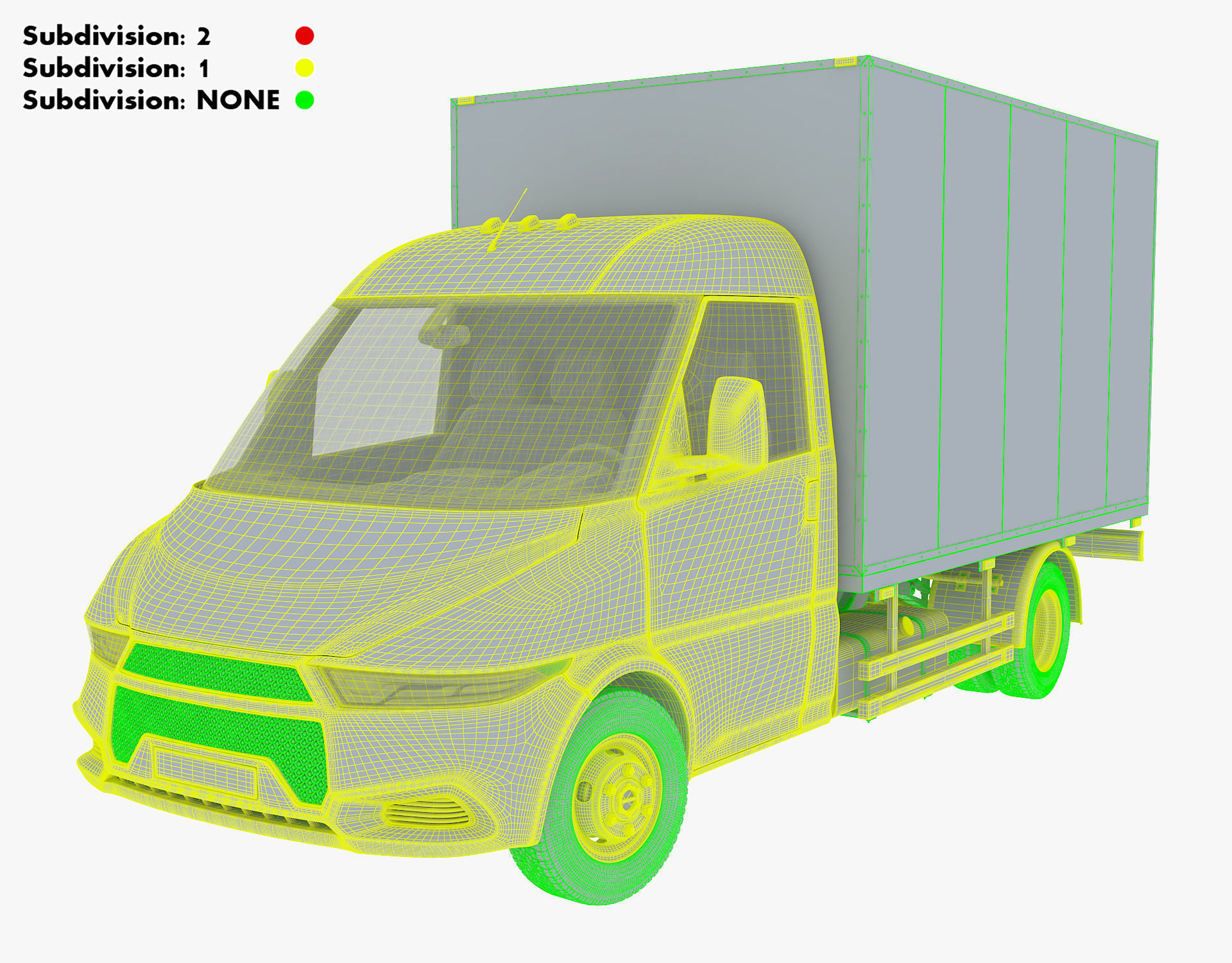 Generic Box Truck v 1 3D model_39