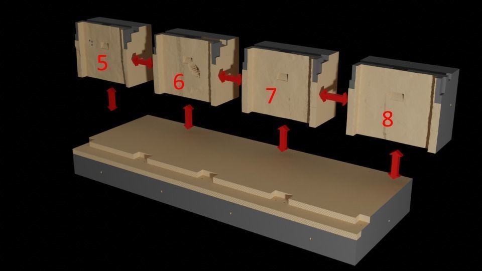 Jabbas Throne Room - Set 3-Hangouts Area  1-12 scale Blackseries 3D print model_9