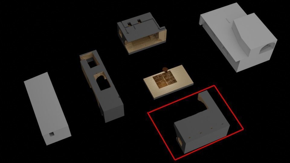 Jabbas Throne Room - Set 3-Hangouts Area  1-12 scale Blackseries 3D print model_17