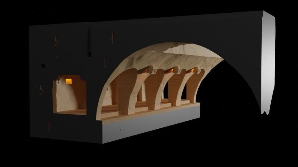 Jabbas Throne Room - Set 3-Hangouts Area  1-12 scale Blackseries 3D print model_4