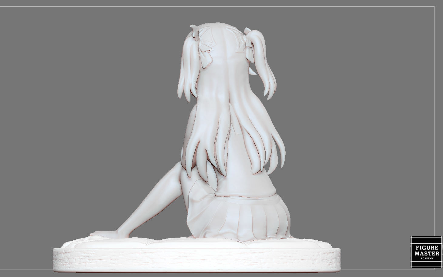 FISCHL GENSHIN IMPACT STATUE CUTE GIRL 2 GAME CHARACTER ANIME 3D print model_17