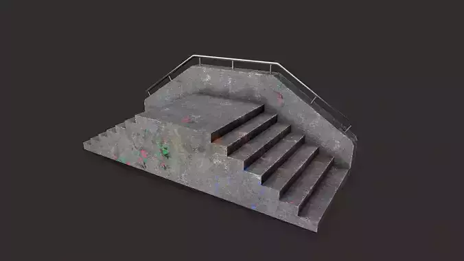 Skate ramp6 Low-poly 3D model