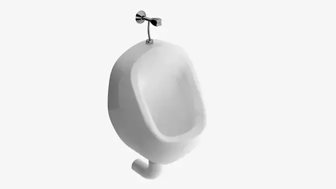 urinal hanging on wall