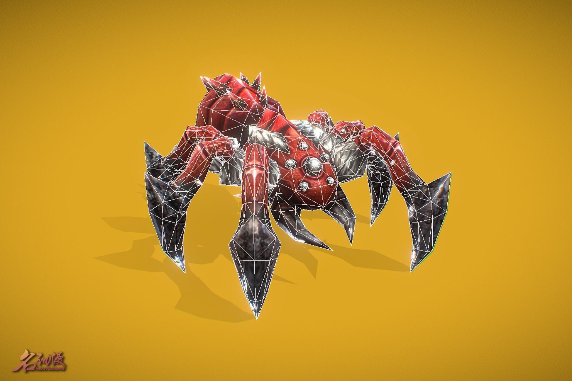 RPG Spider 1 Low-poly 3D model_5