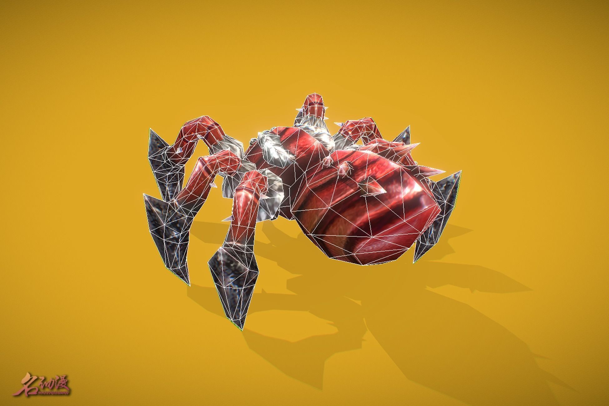 RPG Spider 1 Low-poly 3D model_6
