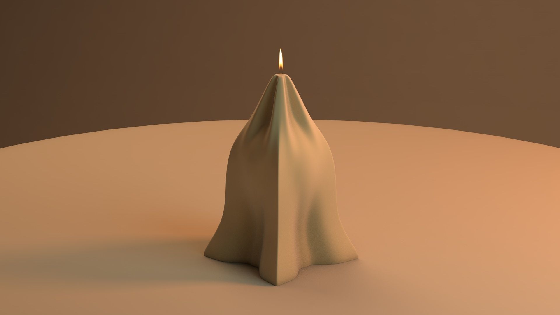 Candle form-fitting 3D print model_1