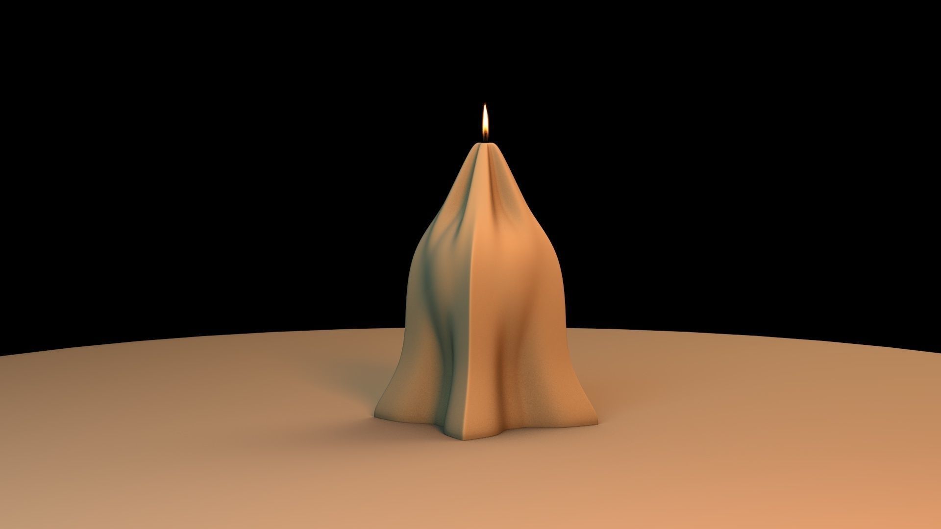 Candle form-fitting 3D print model_2