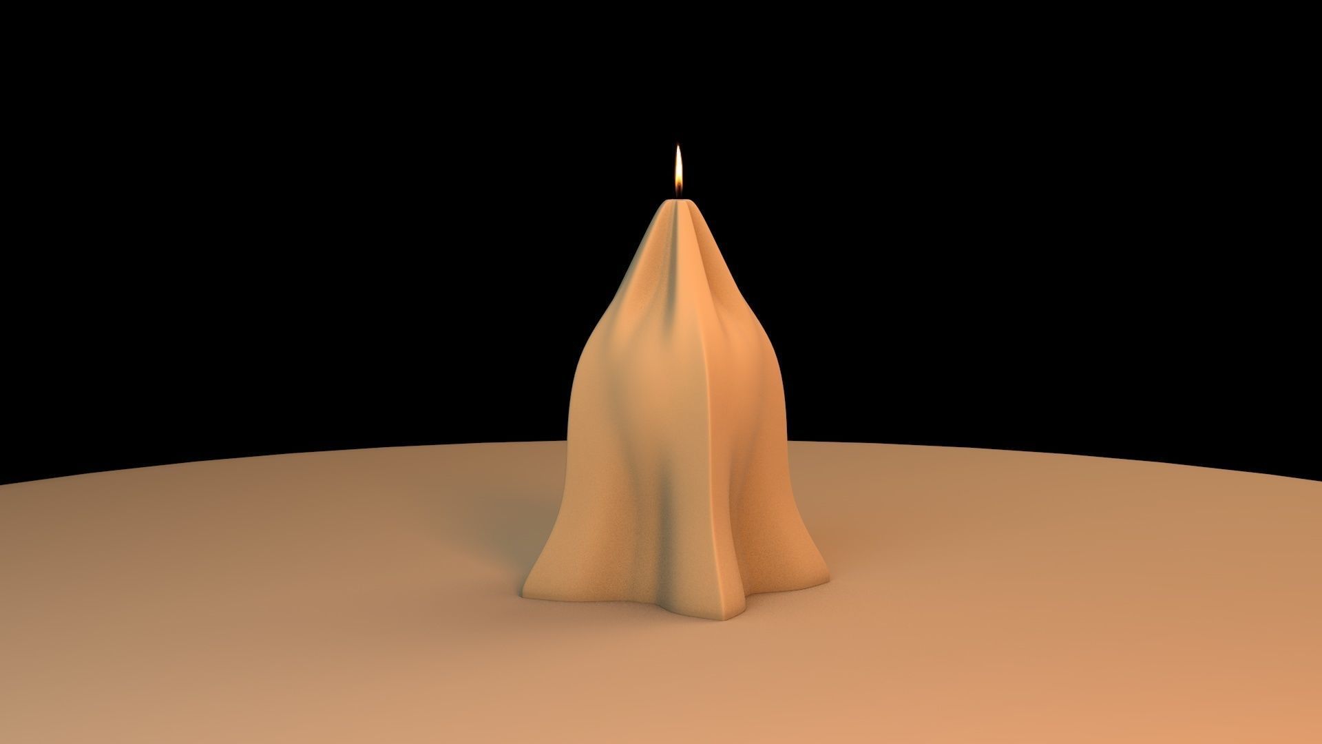 Candle form-fitting 3D print model_7