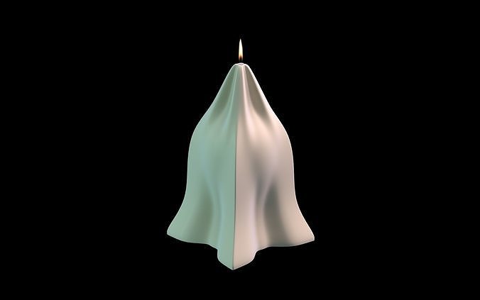 Candle form-fitting 3D print model