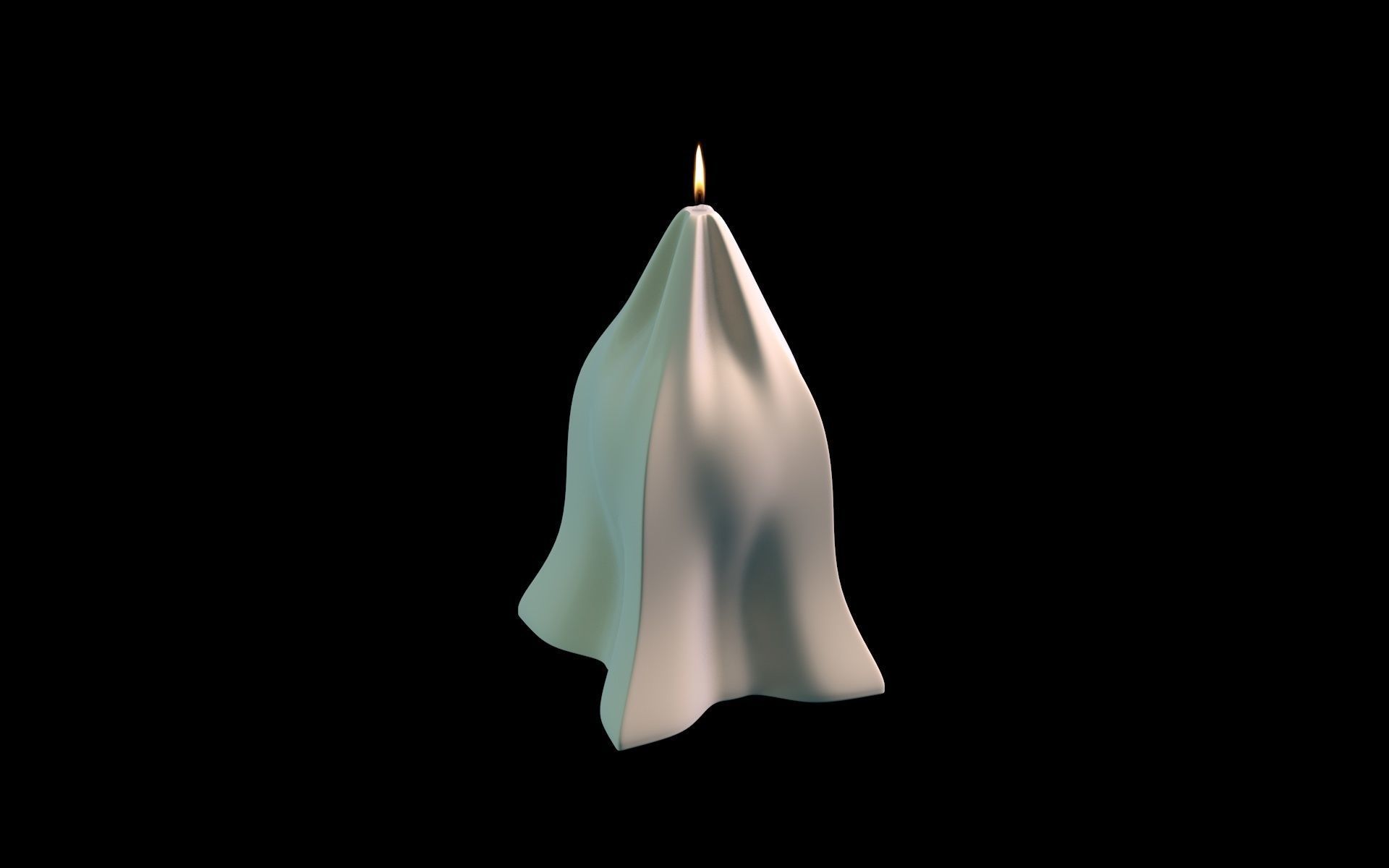 Candle form-fitting 3D print model_3