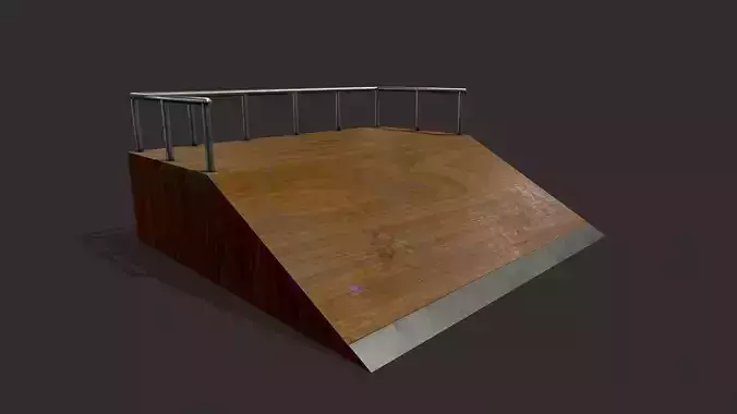 Skate ramp7 Low-poly 3D model