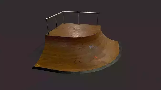 Skate ramp9 Low-poly 3D model